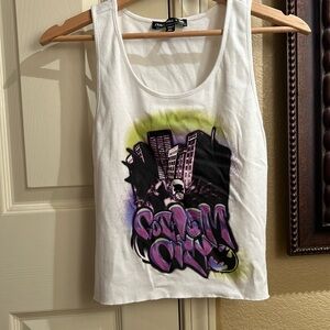 Dolls Kill x DC Comics Batman Crop Tank Top